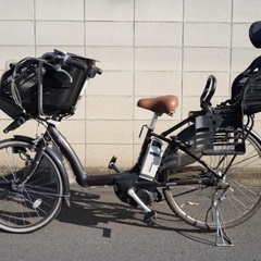 {受付中}🔴首都圏無料配送🔴⭐️格安⭐ブリヂストン 26インチ 6.0ah 電動自転車　子供乗せ　電動アシスト　中古の画像