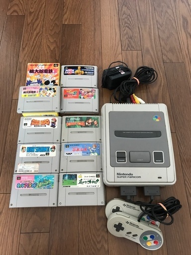 お値下げ☆スーパーファミコン 本体 ソフト9本つき☆ 桃鉄入り