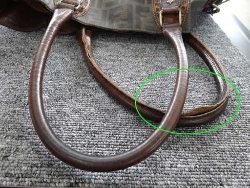 本物 FENDI フェンディ ズッカ柄 ドゥジュール トートバッグ ハンドバッグ 38×22.5cm　西岡店