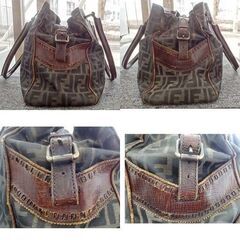 本物 FENDI フェンディ ズッカ柄 ドゥジュール トートバッグ ハンドバッグ 38×22.5cm　西岡店の画像