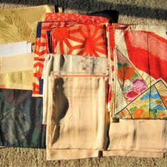 はぎれ詰め合わせ アンティーク和装(綺麗／大きなサイズあり)　ま...