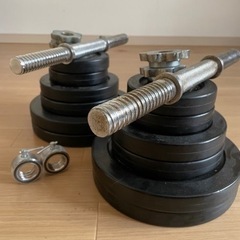 ダンベル　ラバータイプ　36kgセット！！