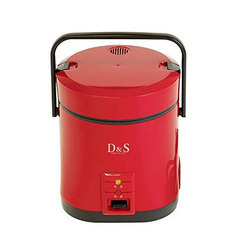 DS-7697 レッド D & S ミニライスクッカー 1.5合...