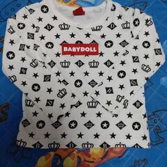 BABY DOLL＆ドラえもん長袖Tシャツ３点 110の画像