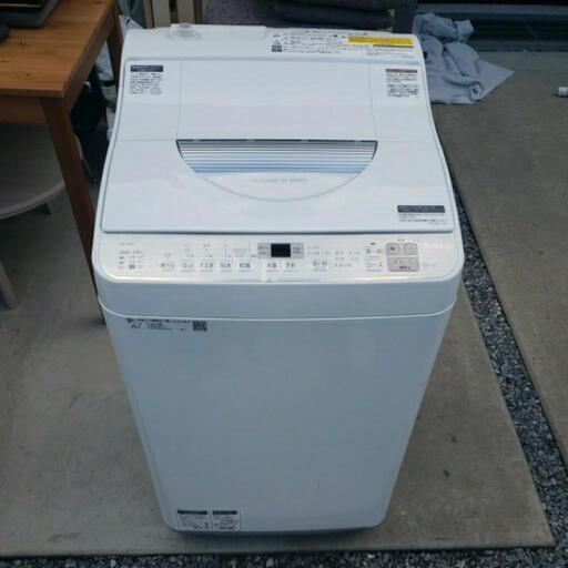 ☆美品☆SHARP シャープ タテ型洗濯乾燥機 ES-TX5C-S 2019年製 洗濯5.5Kg 乾燥3.5Kg直接引取大歓迎！