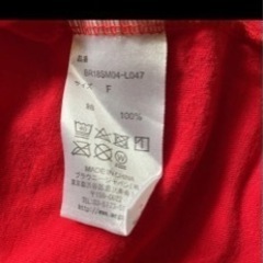 BROWNY 半袖Tシャツ フリー　赤色の画像