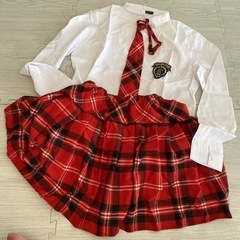 新品⭐︎4L 学校女子 制服 ハロウィン 女子高生 コスプレ  ま5点セット の画像