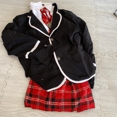 新品⭐︎4L 学校女子 制服 ハロウィン 女子高生 コスプレ  ま5点セット の画像