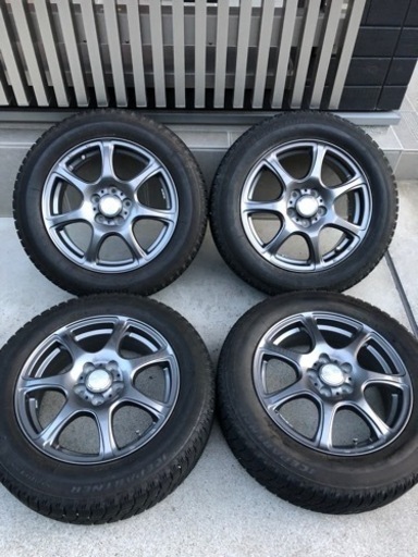 175/65R15 バリ山スタッドレスタイヤ付きホイール4本 ランクB