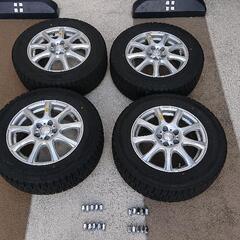 プリウス等 スタッドレスタイヤ 15インチ アルミホイール 195/65 R15 ダンロップ DUNLOP デジタイヤ 溝良好 中古美品