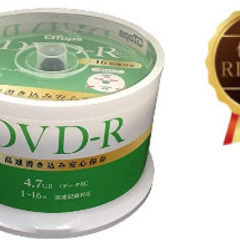 DVD-R 16倍速　50枚ｽﾋﾟﾝﾄﾞﾙ　データ用　