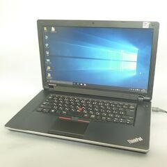 中古良品 15.6型 Lenovo レノボ ThinkPad Edge 15 ノートパソコン Core i3 4GB DVDマルチ 無線 Wi-Fi WiMAX カメラ Windows10 Office