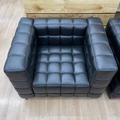 2個入荷❗ヨーゼフ・ホフマン リプロダクト家具 一人用ソファ クーブスソファ デザイナー家具 クラシック ブラック 1脚23800円💳自社配送時🌟代引き可💳※現金、クレジット、スマホ決済対応※【送料に設置込】の画像