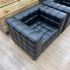 2個入荷❗ヨーゼフ・ホフマン リプロダクト家具 一人用ソファ クーブスソファ デザイナー家具 クラシック ブラック 1脚23800円💳自社配送時🌟代引き可💳※現金、クレジット、スマホ決済対応※【送料に設置込】の画像