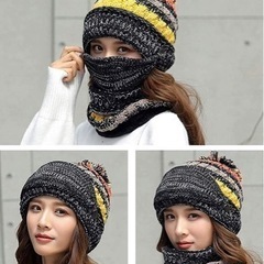 【新品】ニット帽、ネックウォーマーの画像