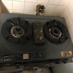 【取引中】ガスコンロ差し上げます。取りに来てくださる方