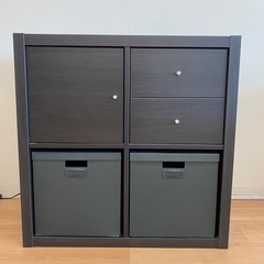 IKEA KALLAX　２x２キャビネット（引き出し、収納ボック...