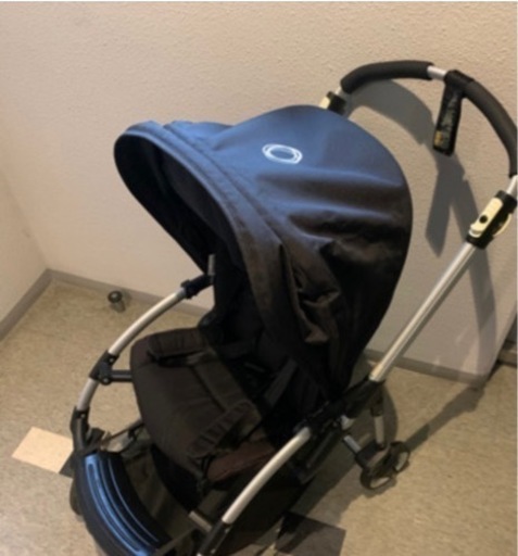 【美品】バガブー　黒キャノピー　レインカバー付き