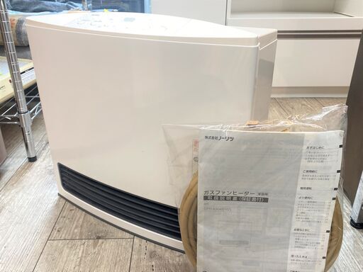 近隣送料無料★ノーリツ 都市ガス用 ガスファンヒーター ストーブ 木造～11畳/コンクリート～15畳 GFH-4004S-W5 NORITZ★買取帝国 志木店