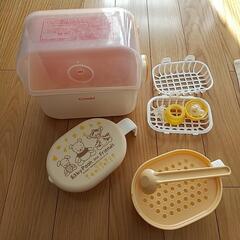離乳食調理セット、哺乳瓶消毒&衛生ケース