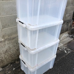 バックルコンテナボックス　4個セットの画像