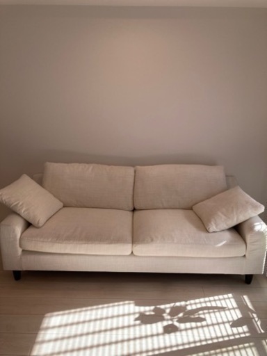 【ほぼ新品】 展示品 藤栄 FIS W1900 ソファ オフホワイト