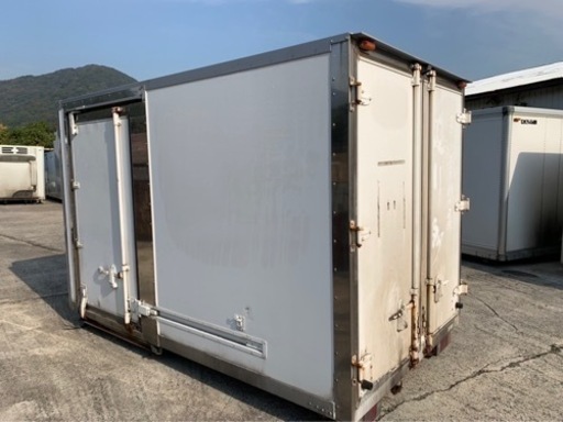 No.544 保冷バン 2ｔ 車  アルミ 箱 バイク 倉庫 トラック コンテナ 米 保管庫 物置 DIY