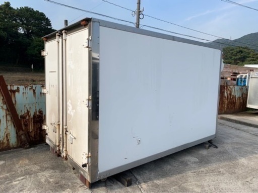 No.544 保冷バン 2ｔ 車  アルミ 箱 バイク 倉庫 トラック コンテナ 米 保管庫 物置 DIY