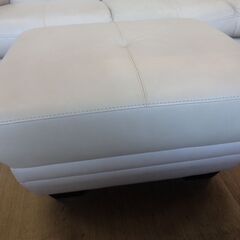 商談中　値下げしました！【愛品倶楽部柏店】カリモク 3人掛け長椅子 ソファー オットマン ZUシリーズの画像