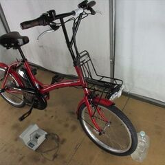 B562★整備済み　中古電動自転車　パナソニック　シュガードロップ　3.1Ah　レッド★【20インチ】の画像