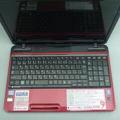 即使用可 赤色 ノートパソコン 中古良品 15.6型 東芝 T451/35DRK 第2世代Core i3 4GB 500G Blu-ray 無線LAN Wi-Fi Windows10 Officeの画像
