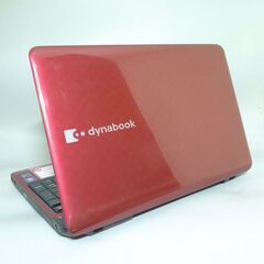 即使用可 赤色 ノートパソコン 中古良品 15.6型 東芝 T451/35DRK 第2世代Core i3 4GB 500G Blu-ray 無線LAN Wi-Fi Windows10 Officeの画像