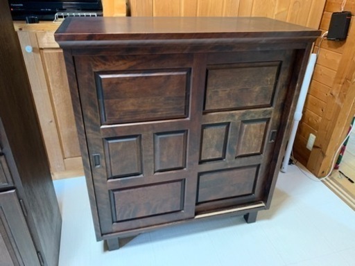 【北海道民芸家具】下駄箱　収納