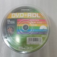 【未開封】DVD+RDL（片面2層/8.5GB）／50枚パックの画像
