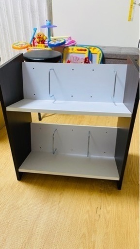 2000円ファイルワゴン 2段 幅55×奥行30×高さ65.5cm A4サイズ 仕切付き 出し入れしやすい キャスター付き 組立品 ブラウン CFR-60532C(BR) 在宅勤務