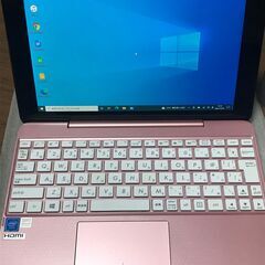 【美品】ASUS WINDOWS10タブレットPC ピンクゴールド 美品】ASUS WINDOWS10タブレットPC ピンクゴールド