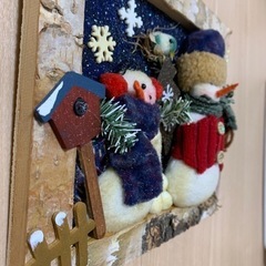 クリスマス⭐︎スノーマン⭐︎雪だるま　壁掛けの画像