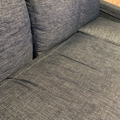 ニトリ　布張り　カウチソファー 傷・汚れに強い カウチソファ ヘッドレスト付き 布張りタイプ (CS02 N