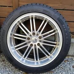 スタッドレス　ホイールセット　深溝　タイヤ新同品の画像