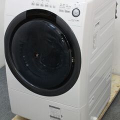 シャープ コンパクトタイプ ドラム式洗濯乾燥機 洗濯7.0㎏/乾燥3.5㎏ スリム ES-S7C 2018年製 SHARP  中古家電 店頭引取歓迎 R4582)