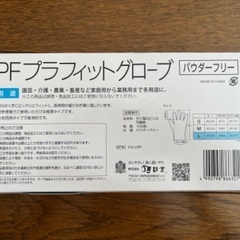 PFプラフィットグローブ(L)パウダーフリー(使い捨てビニール手袋)の画像