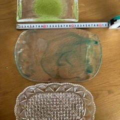 ガラス皿3枚セット　和食器　洋食器　プレート