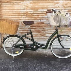 新品　フロント２２インチ×リヤ２０インチ　子供乗せれる自転車