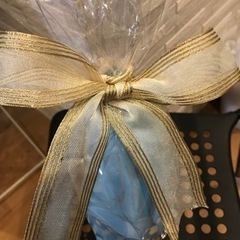 ワイヤー入りエッジリボン　ゴールド