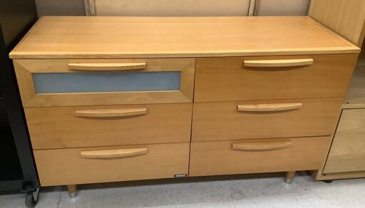 大塚家具 ツインチェスト 3段2列 アルダー NA 【ユーズドユーズ名古屋天白店】 J1220