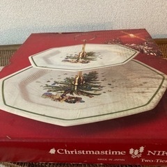 【クリスマス】NIKKO クリスマス二段プレートの画像