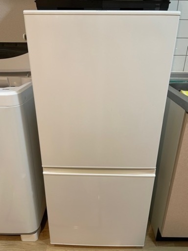 2ドア冷蔵庫　白