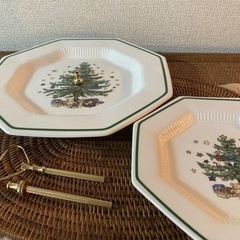 【クリスマス】NIKKO クリスマス二段プレートの画像