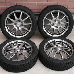 8分山  スタッドレスタイヤ(165/55R14) ホイール 4...