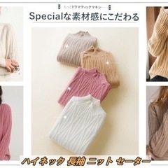 ‼️✨全日本市場最安値挑戦中✨‼️ 💖  【新品】セーター レディース ハイネック カシミヤ タートルネックセーター 厚手 トップス 秋冬 ゆったり ストレッチ おおきいサイ ズニット インナーセーター 長袖 暖かい の画像